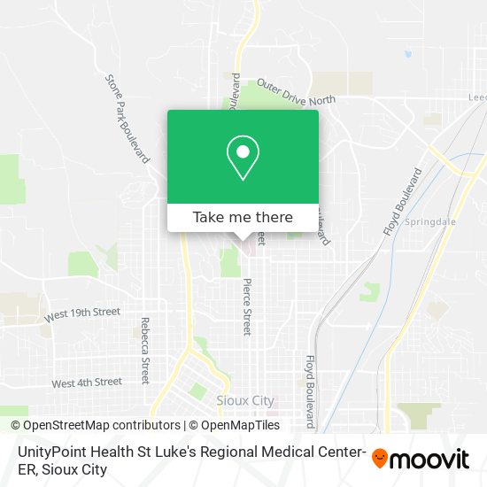 UnityPoint Health St Luke's Regional Medical Center-ER map