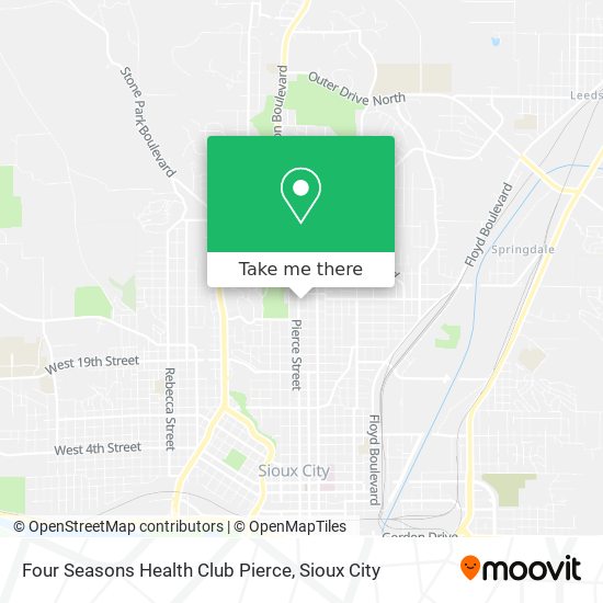 Four Seasons Health Club Pierce map