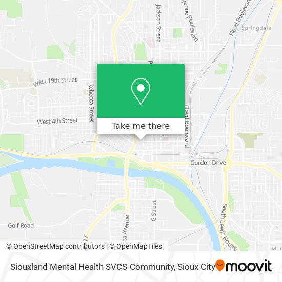 Siouxland Mental Health SVCS-Community map
