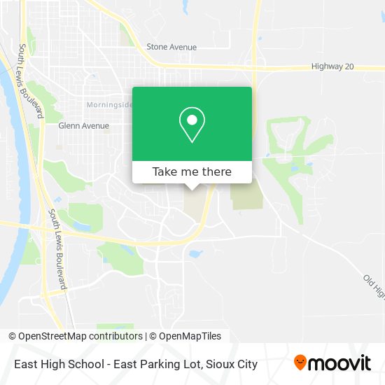 Mapa de East High School - East Parking Lot