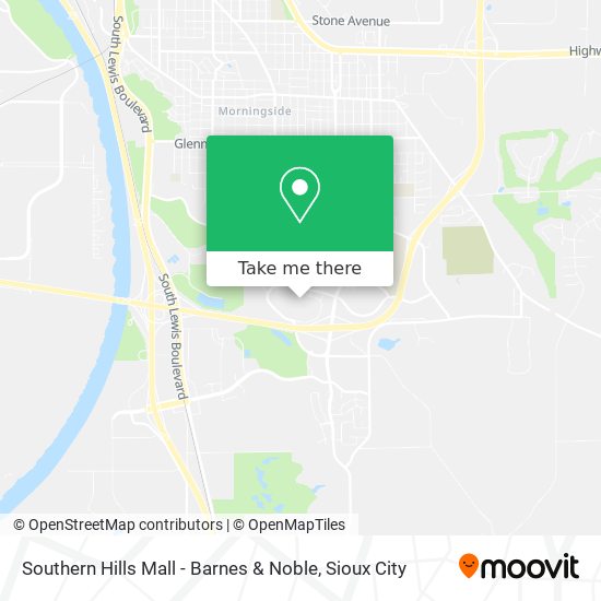 Mapa de Southern Hills Mall - Barnes & Noble