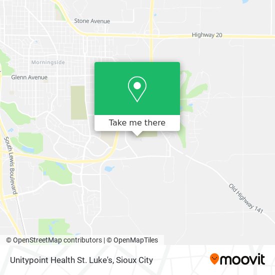 Unitypoint Health St. Luke's map