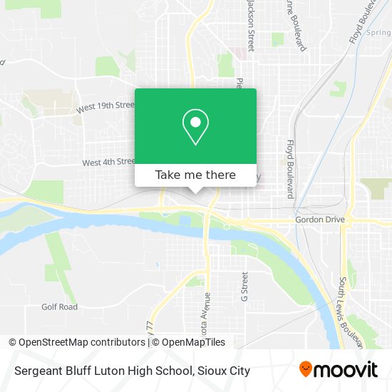 Mapa de Sergeant Bluff Luton High School