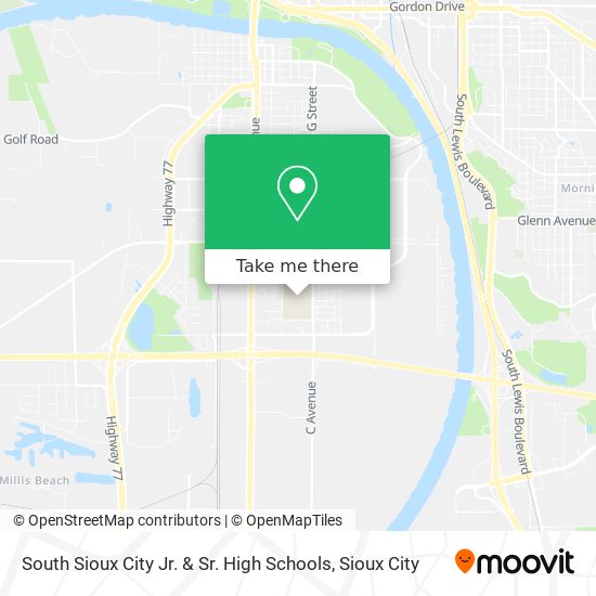 Mapa de South Sioux City Jr. & Sr. High Schools