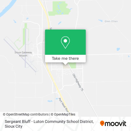 Sergeant Bluff - Luton Community School District map