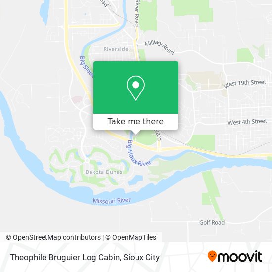 Theophile Bruguier Log Cabin map