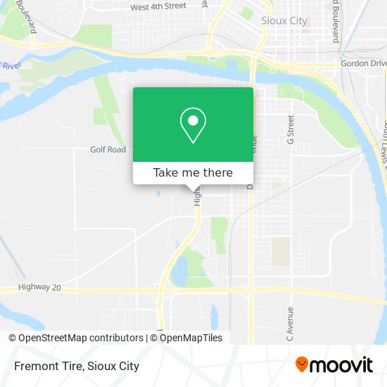 Fremont Tire map