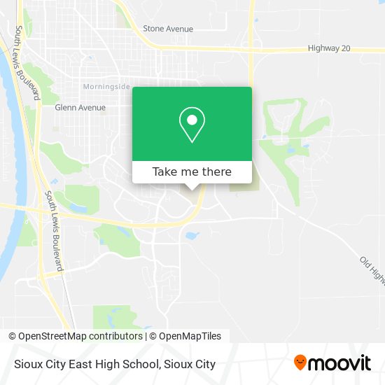 Mapa de Sioux City East High School