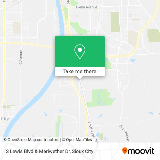 S Lewis Blvd & Meriwether Dr map