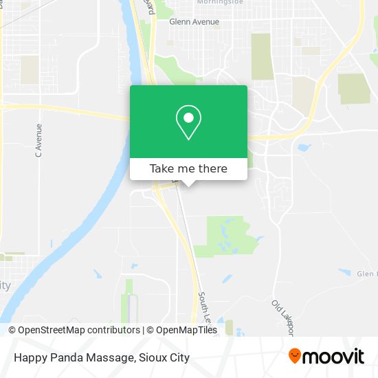 Happy Panda Massage map