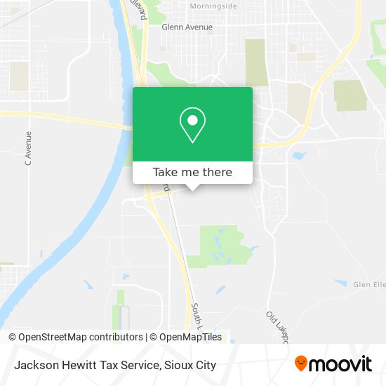 Jackson Hewitt Tax Service map