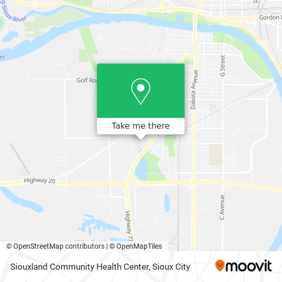 Siouxland Community Health Center map