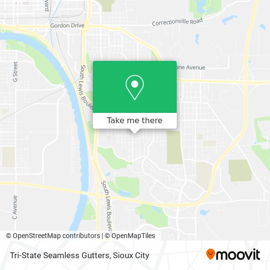 Mapa de Tri-State Seamless Gutters