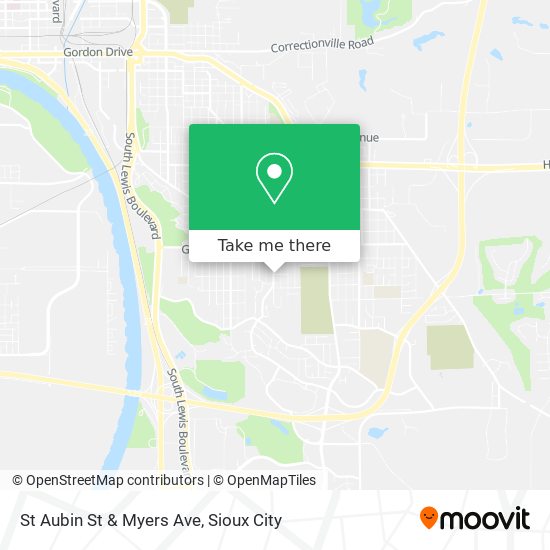 St Aubin St & Myers Ave map