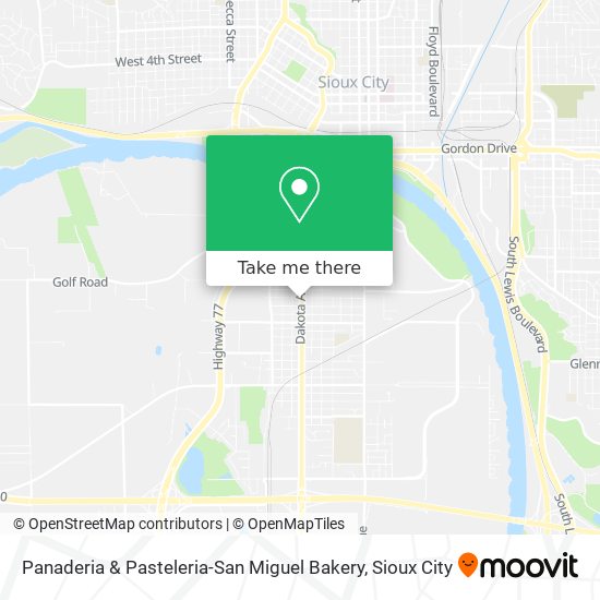 Mapa de Panaderia & Pasteleria-San Miguel Bakery