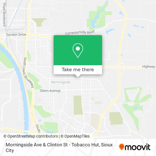 Mapa de Morningside Ave & Clinton St - Tobacco Hut