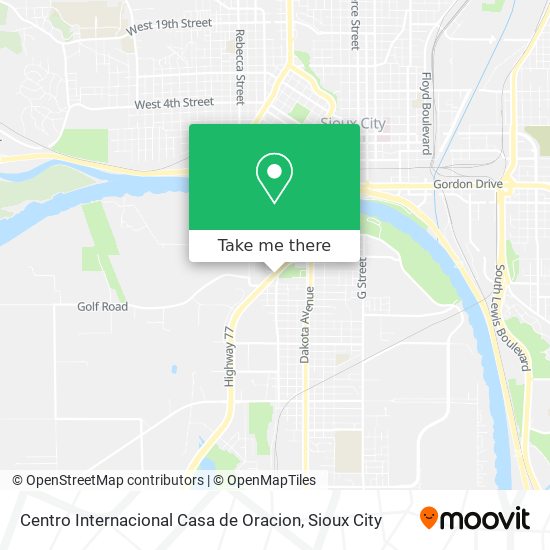 Centro Internacional Casa de Oracion map