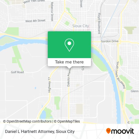 Mapa de Daniel L Hartnett Attorney