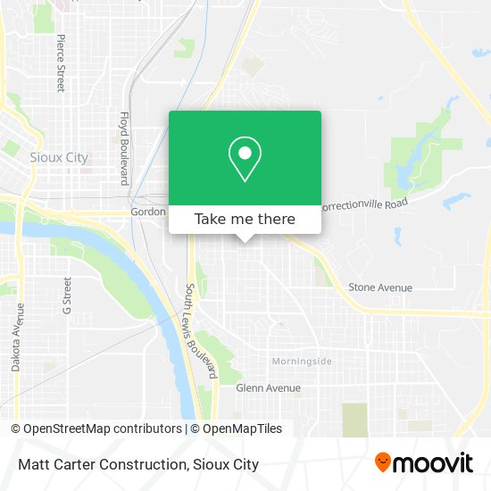 Matt Carter Construction map