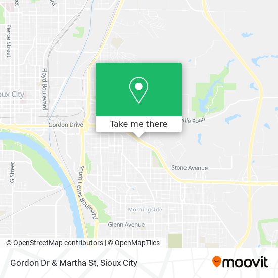 Mapa de Gordon Dr & Martha St