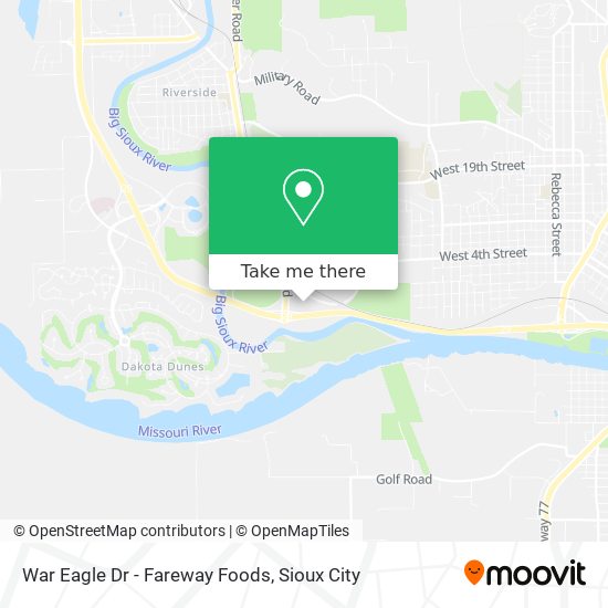 War Eagle Dr - Fareway Foods map
