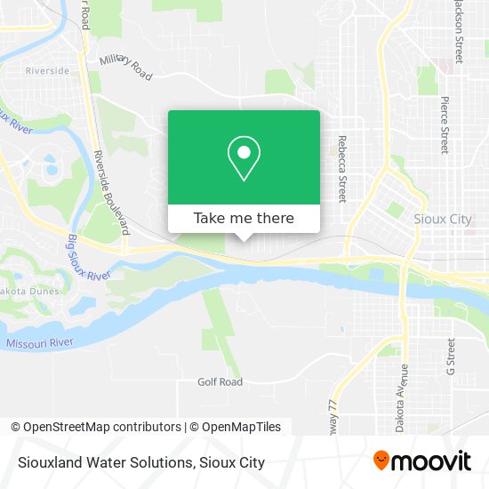 Mapa de Siouxland Water Solutions