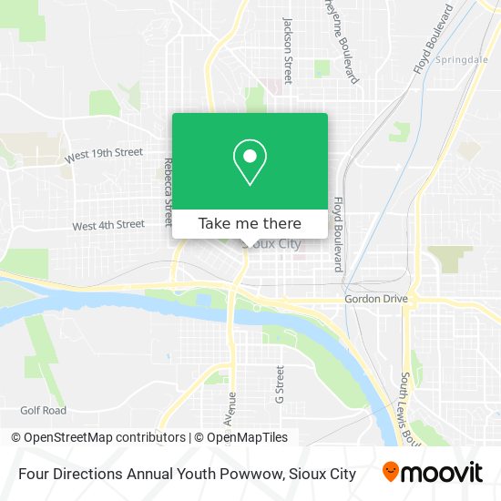 Mapa de Four Directions Annual Youth Powwow