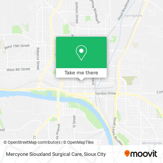 Mercyone Siouxland Surgical Care map