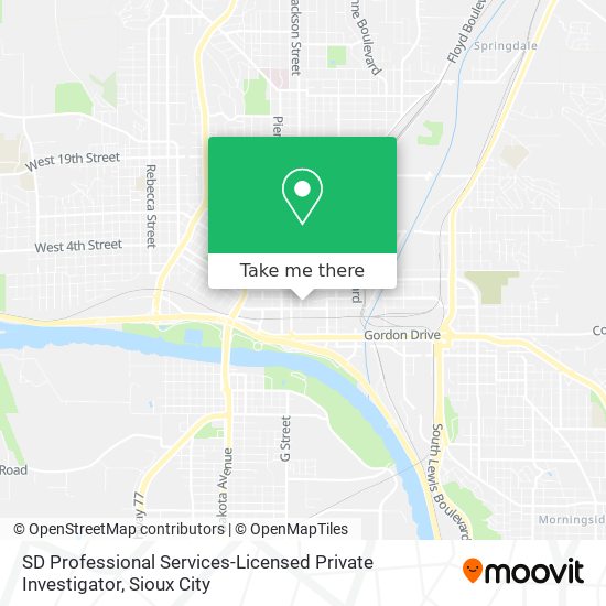 SD Professional Services-Licensed Private Investigator map