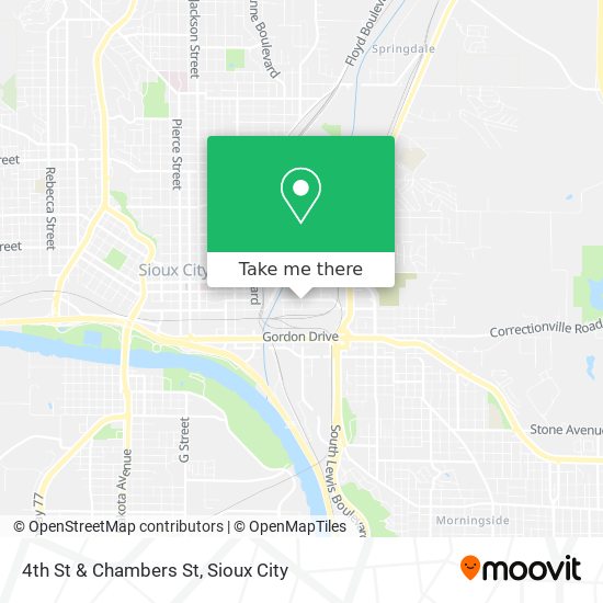 4th St & Chambers St map