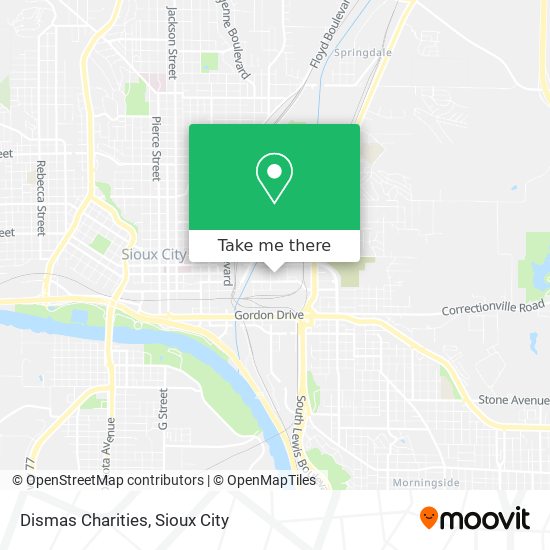 Dismas Charities map