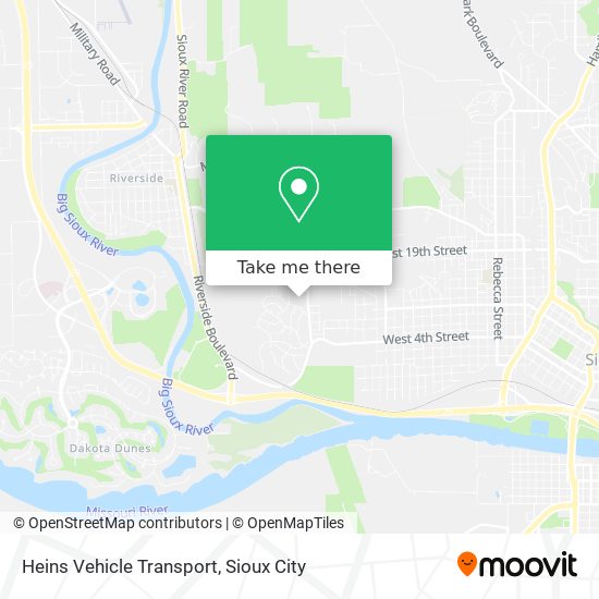 Heins Vehicle Transport map