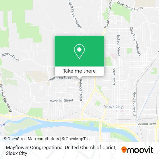 Mayflower Congregational United Church of Christ map