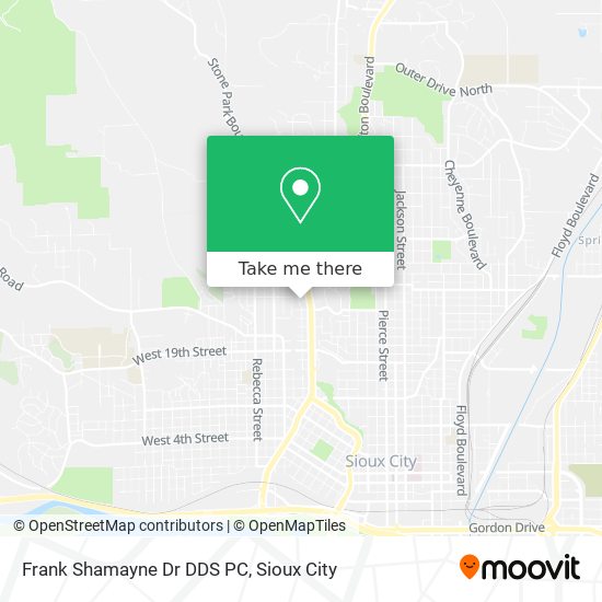 Mapa de Frank Shamayne Dr DDS PC