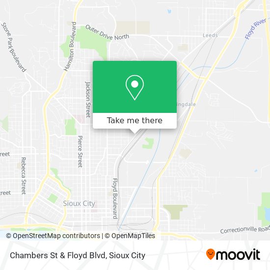 Chambers St & Floyd Blvd map