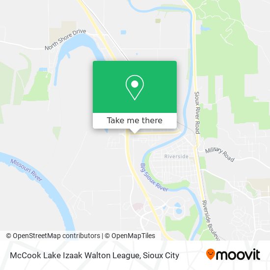 Mapa de McCook Lake Izaak Walton League