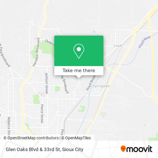 Glen Oaks Blvd & 33rd St map