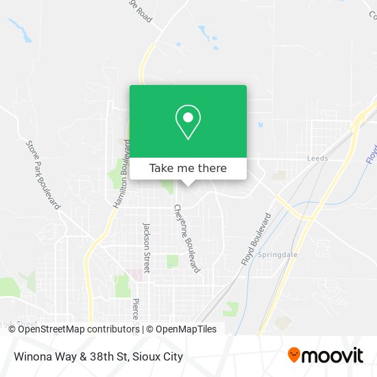 Mapa de Winona Way & 38th St
