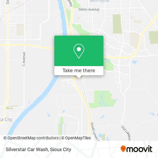 Silverstar Car Wash map