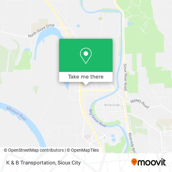 K & B Transportation map