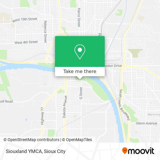 Siouxland YMCA map