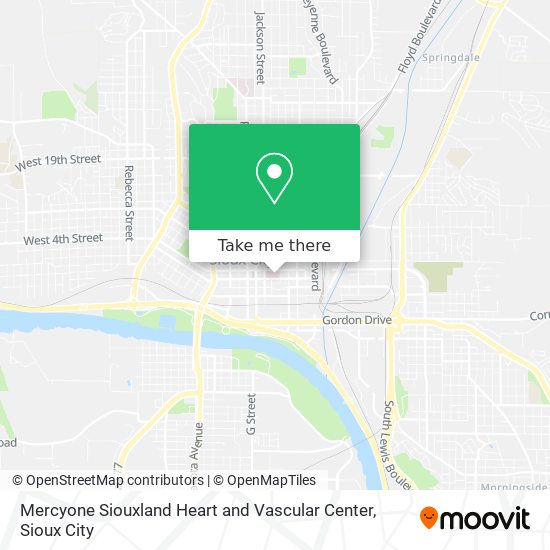 Mapa de Mercyone Siouxland Heart and Vascular Center