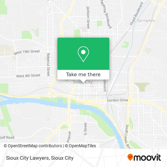 Sioux City Lawyers map