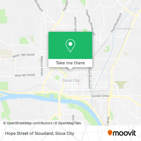 Hope Street of Siouxland map