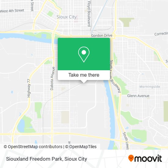 Siouxland Freedom Park map