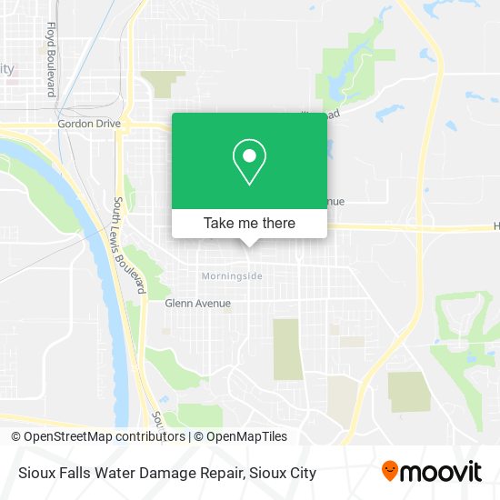 Sioux Falls Water Damage Repair map
