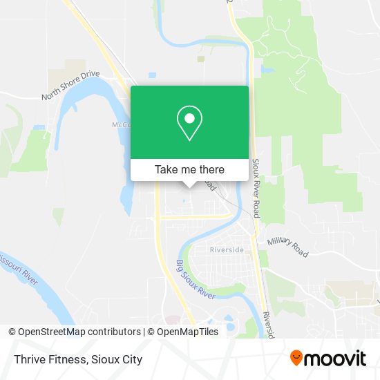 Thrive Fitness map