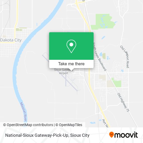 National-Sioux Gateway-Pick-Up map