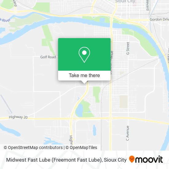 Midwest Fast Lube (Freemont Fast Lube) map