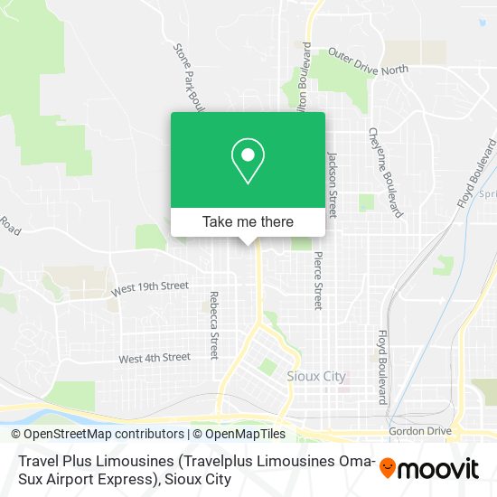 Mapa de Travel Plus Limousines (Travelplus Limousines Oma-Sux Airport Express)